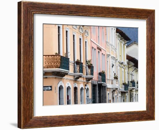 Colourful Colonial Architecture, Quito, Ecuador-John Coletti-Framed Photographic Print