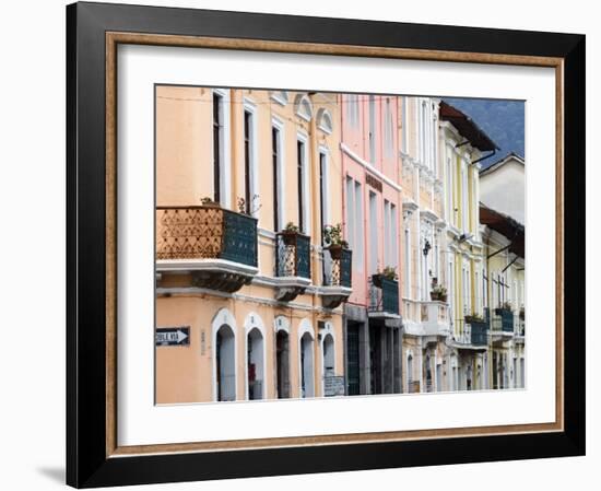 Colourful Colonial Architecture, Quito, Ecuador-John Coletti-Framed Photographic Print