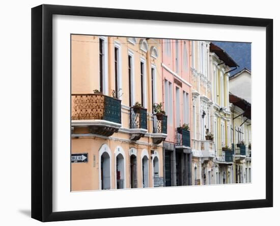 Colourful Colonial Architecture, Quito, Ecuador-John Coletti-Framed Photographic Print