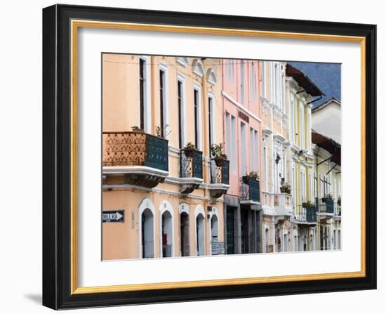 Colourful Colonial Architecture, Quito, Ecuador-John Coletti-Framed Photographic Print