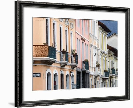 Colourful Colonial Architecture, Quito, Ecuador-John Coletti-Framed Photographic Print