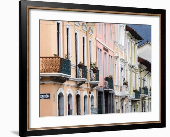 Colourful Colonial Architecture, Quito, Ecuador-John Coletti-Framed Photographic Print