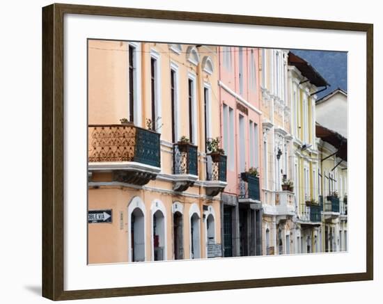 Colourful Colonial Architecture, Quito, Ecuador-John Coletti-Framed Photographic Print