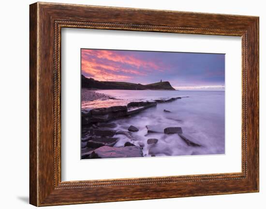 Colourful Dawn Sky Above Kimmeridge Bay on the Jurassic Coast, Dorset, England. Winter-Adam Burton-Framed Photographic Print