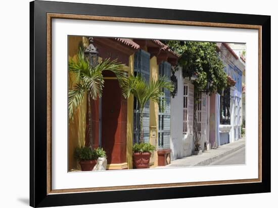 Colourful Doorways in Cartagena De Indias, Colombia-Natalie Tepper-Framed Photo