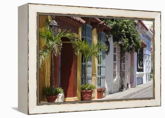 Colourful Doorways in Cartagena De Indias, Colombia-Natalie Tepper-Framed Stretched Canvas