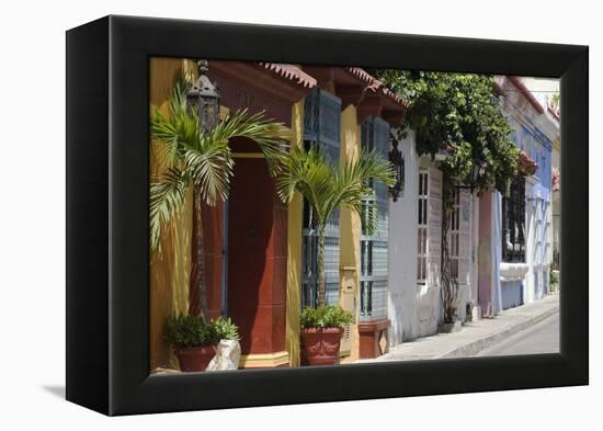 Colourful Doorways in Cartagena De Indias, Colombia-Natalie Tepper-Framed Stretched Canvas