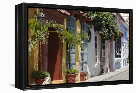 Colourful Doorways in Cartagena De Indias, Colombia-Natalie Tepper-Framed Stretched Canvas