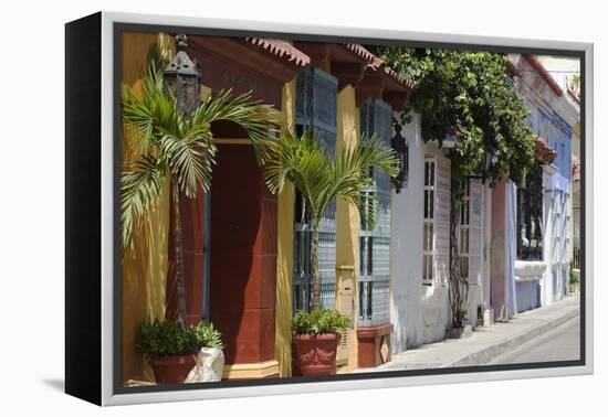 Colourful Doorways in Cartagena De Indias, Colombia-Natalie Tepper-Framed Stretched Canvas