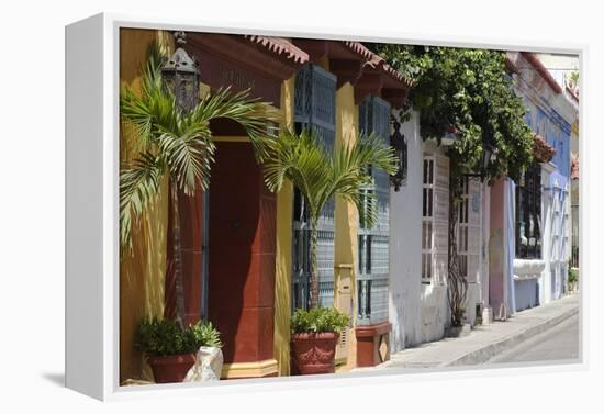 Colourful Doorways in Cartagena De Indias, Colombia-Natalie Tepper-Framed Stretched Canvas