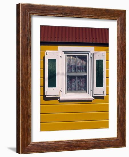 Colourful Facade, Gustavia, St. Barts, French West Indes-Walter Bibikow-Framed Photographic Print