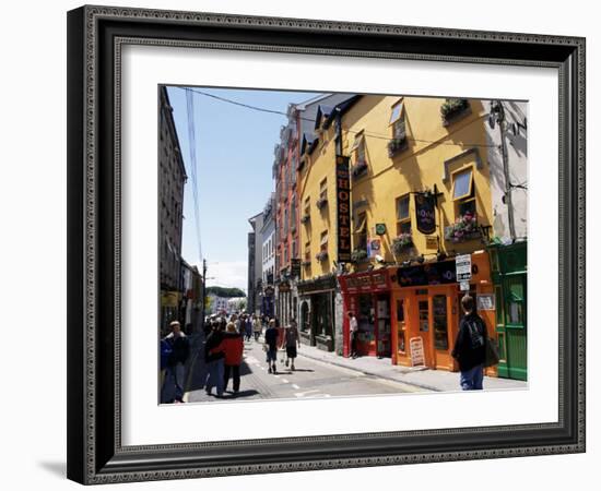 Colourful Facades, Galway, County Galway, Connacht, Eire (Republic of Ireland)-Ken Gillham-Framed Photographic Print