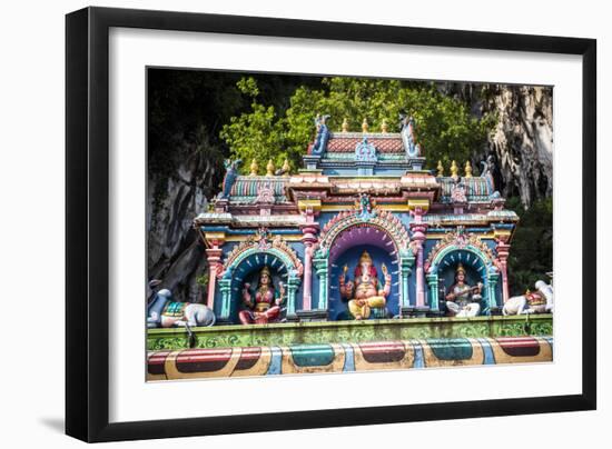Colourful Hindu statues, Batu Caves, Kuala Lumpur, Malaysia, Southeast Asia, Asia-Matthew Williams-Ellis-Framed Photographic Print