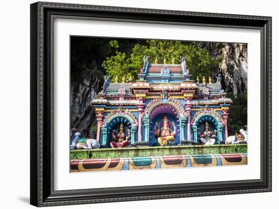 Colourful Hindu statues, Batu Caves, Kuala Lumpur, Malaysia, Southeast Asia, Asia-Matthew Williams-Ellis-Framed Photographic Print