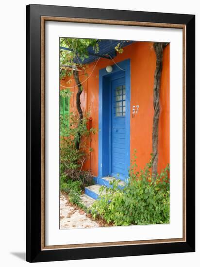 Colourful House, Assos, Kefalonia, Greece-Peter Thompson-Framed Photographic Print