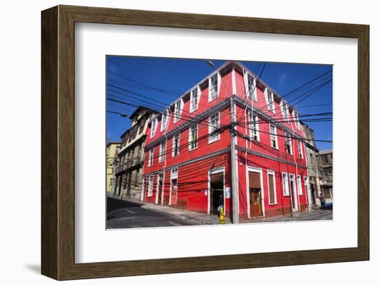 Colourful House, Valparaiso, Chile-Peter Groenendijk-Framed Photographic Print