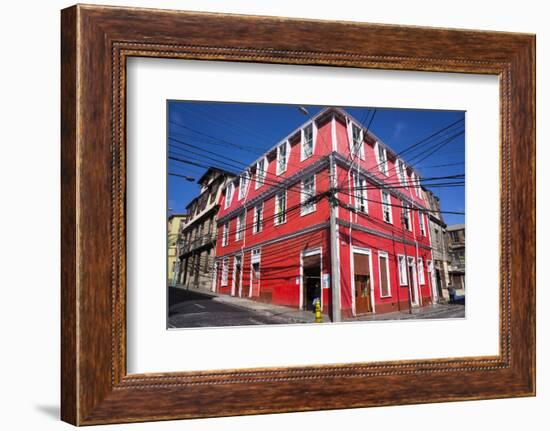 Colourful House, Valparaiso, Chile-Peter Groenendijk-Framed Photographic Print