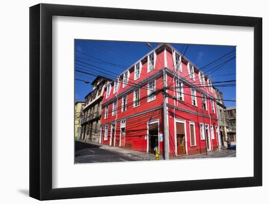 Colourful House, Valparaiso, Chile-Peter Groenendijk-Framed Photographic Print