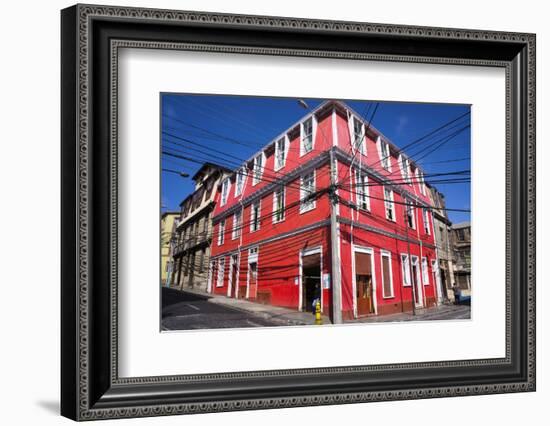 Colourful House, Valparaiso, Chile-Peter Groenendijk-Framed Photographic Print