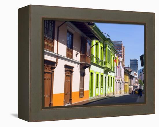 Colourful Houses, Bogota, Colombia, South America-Christian Kober-Framed Premier Image Canvas