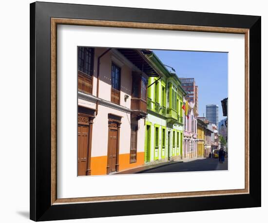 Colourful Houses, Bogota, Colombia, South America-Christian Kober-Framed Photographic Print