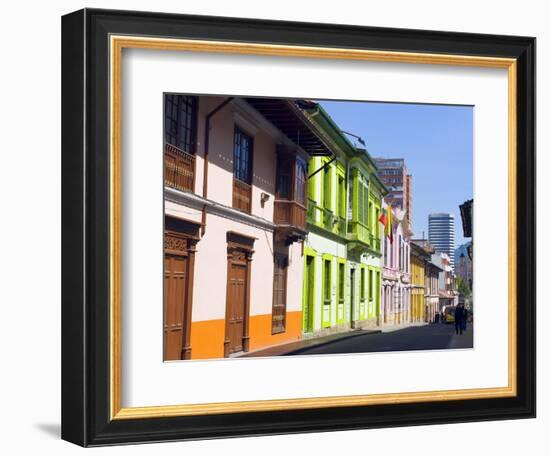 Colourful Houses, Bogota, Colombia, South America-Christian Kober-Framed Photographic Print