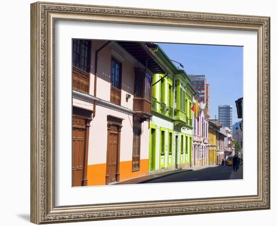 Colourful Houses, Bogota, Colombia, South America-Christian Kober-Framed Photographic Print