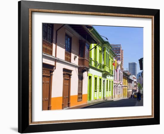 Colourful Houses, Bogota, Colombia, South America-Christian Kober-Framed Photographic Print