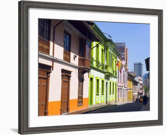 Colourful Houses, Bogota, Colombia, South America-Christian Kober-Framed Photographic Print