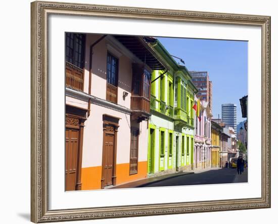 Colourful Houses, Bogota, Colombia, South America-Christian Kober-Framed Photographic Print