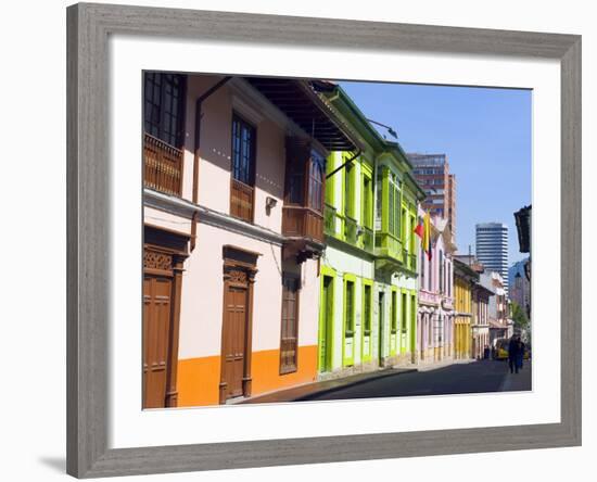 Colourful Houses, Bogota, Colombia, South America-Christian Kober-Framed Photographic Print