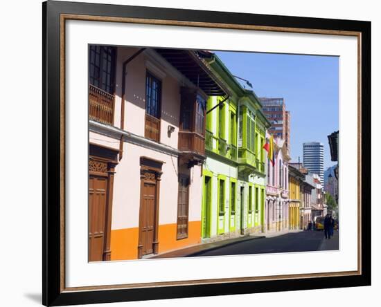 Colourful Houses, Bogota, Colombia, South America-Christian Kober-Framed Photographic Print