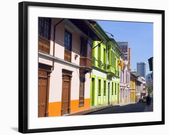 Colourful Houses, Bogota, Colombia, South America-Christian Kober-Framed Photographic Print