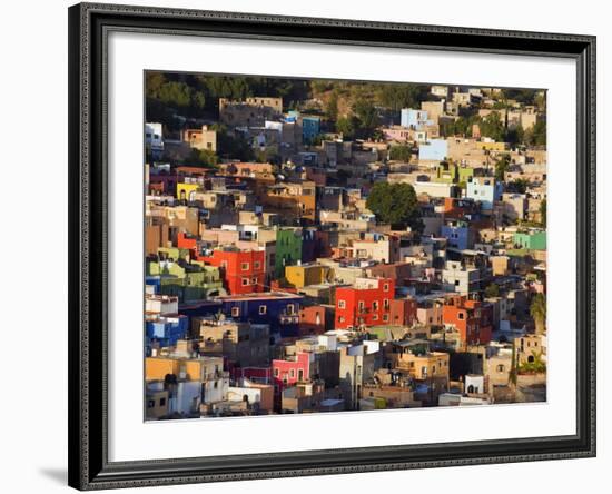 Colourful Houses, Guanajuato, Guanajuato State, Mexico, North America-Christian Kober-Framed Photographic Print