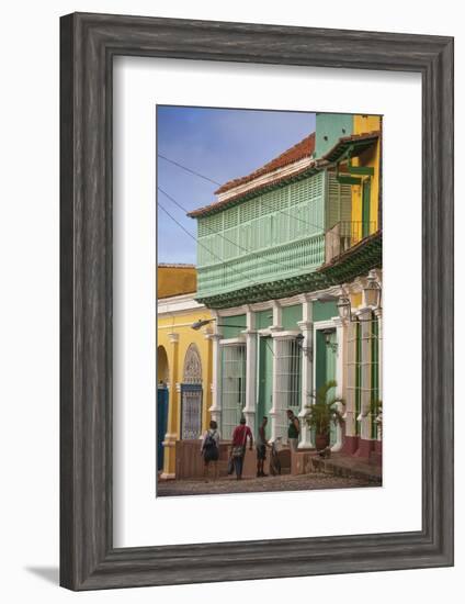 Colourful Houses in Historical Center-Jane Sweeney-Framed Photographic Print