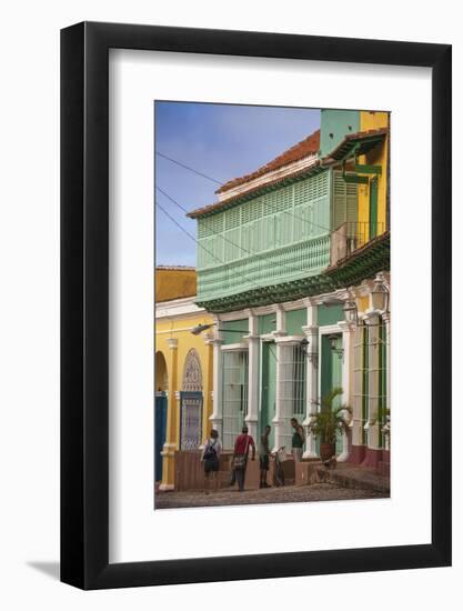 Colourful Houses in Historical Center-Jane Sweeney-Framed Photographic Print