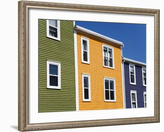 Colourful Houses in St. John's City, Newfoundland, Canada, North America-Richard Cummins-Framed Photographic Print