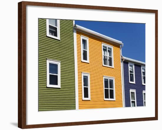 Colourful Houses in St. John's City, Newfoundland, Canada, North America-Richard Cummins-Framed Photographic Print