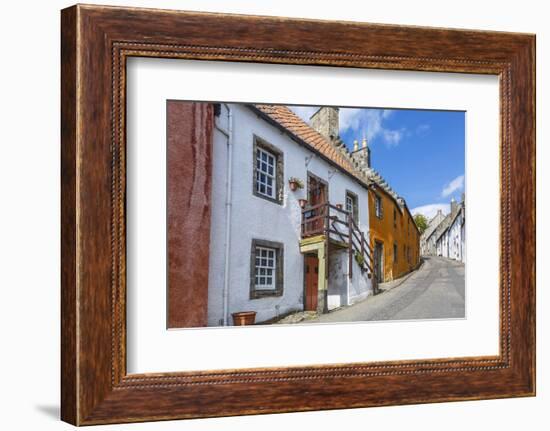 Colourful Houses in the Quaint Village of Culross, Fife, Scotland, United Kingdom, Europe-Andrew Sproule-Framed Photographic Print