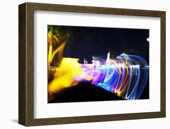 Colourful Illumination of Kuwait Square, Dynamic Version, Kuwait Square-Axel Schmies-Framed Photographic Print