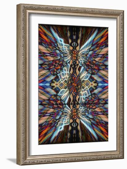 Colourful Kaleidoscope Background-Steve18-Framed Art Print