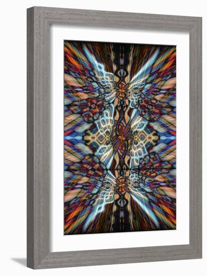 Colourful Kaleidoscope Background-Steve18-Framed Art Print