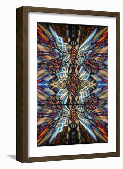 Colourful Kaleidoscope Background-Steve18-Framed Art Print