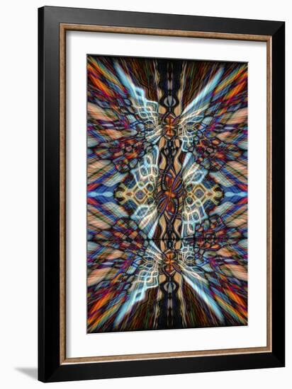 Colourful Kaleidoscope Background-Steve18-Framed Art Print