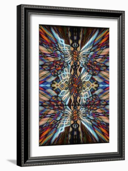 Colourful Kaleidoscope Background-Steve18-Framed Art Print