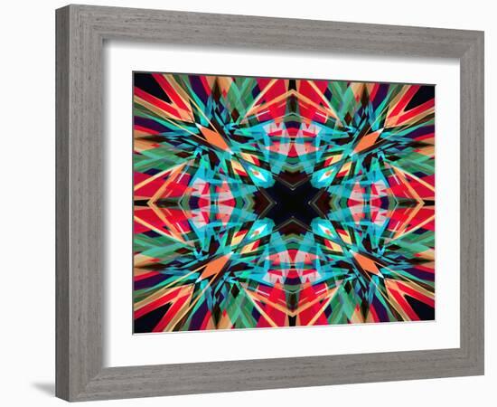 Colourful Kaleidoscope Background-Steve18-Framed Art Print