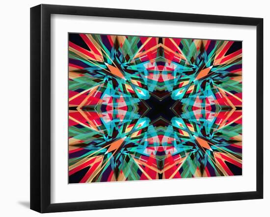 Colourful Kaleidoscope Background-Steve18-Framed Art Print