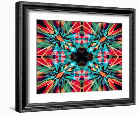 Colourful Kaleidoscope Background-Steve18-Framed Art Print