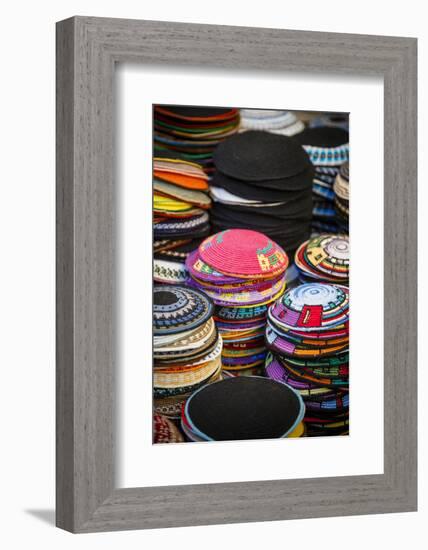 Colourful Kipas, Jerusalem, Israel, Middle East-Yadid Levy-Framed Photographic Print