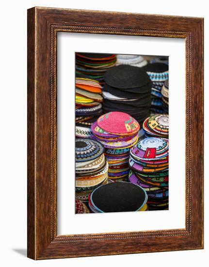 Colourful Kipas, Jerusalem, Israel, Middle East-Yadid Levy-Framed Photographic Print